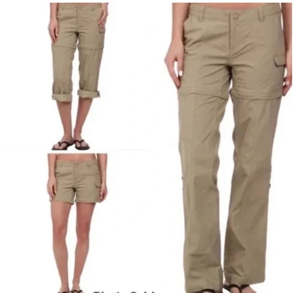 TNF Women's Paramount 2.0 Convertible Cargo Straight Leg Pant/Short 12 Khaki VGC